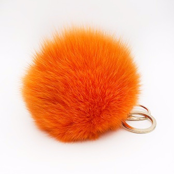 Noka Art Accessories - Real Fox Fur Pom-Pom Bag Charm & Keychain